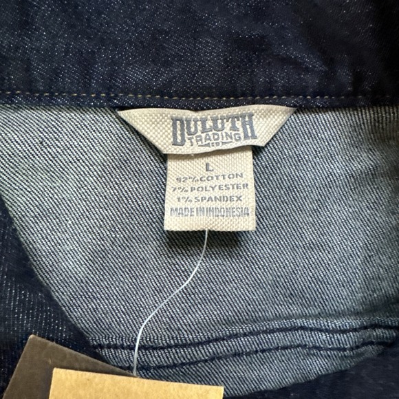 Duluth Trading Women's Blue Daily Blue Denim Jean Jacket Sz Large New with Tags - Picture 4 of 8